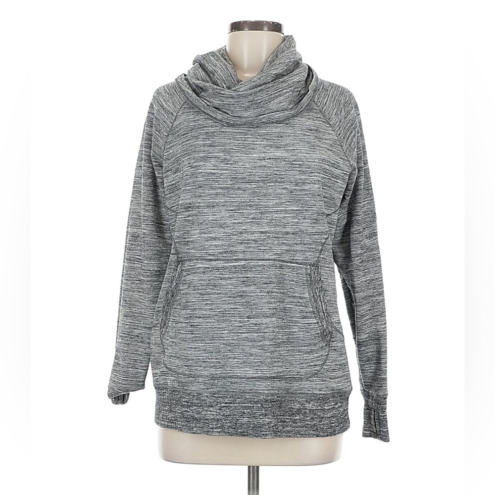 L.L. Bean Heathered Gray Cowl Neck 2X Sweatshirt